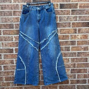 AKIRA Blue Flare & Wide Leg Jeans